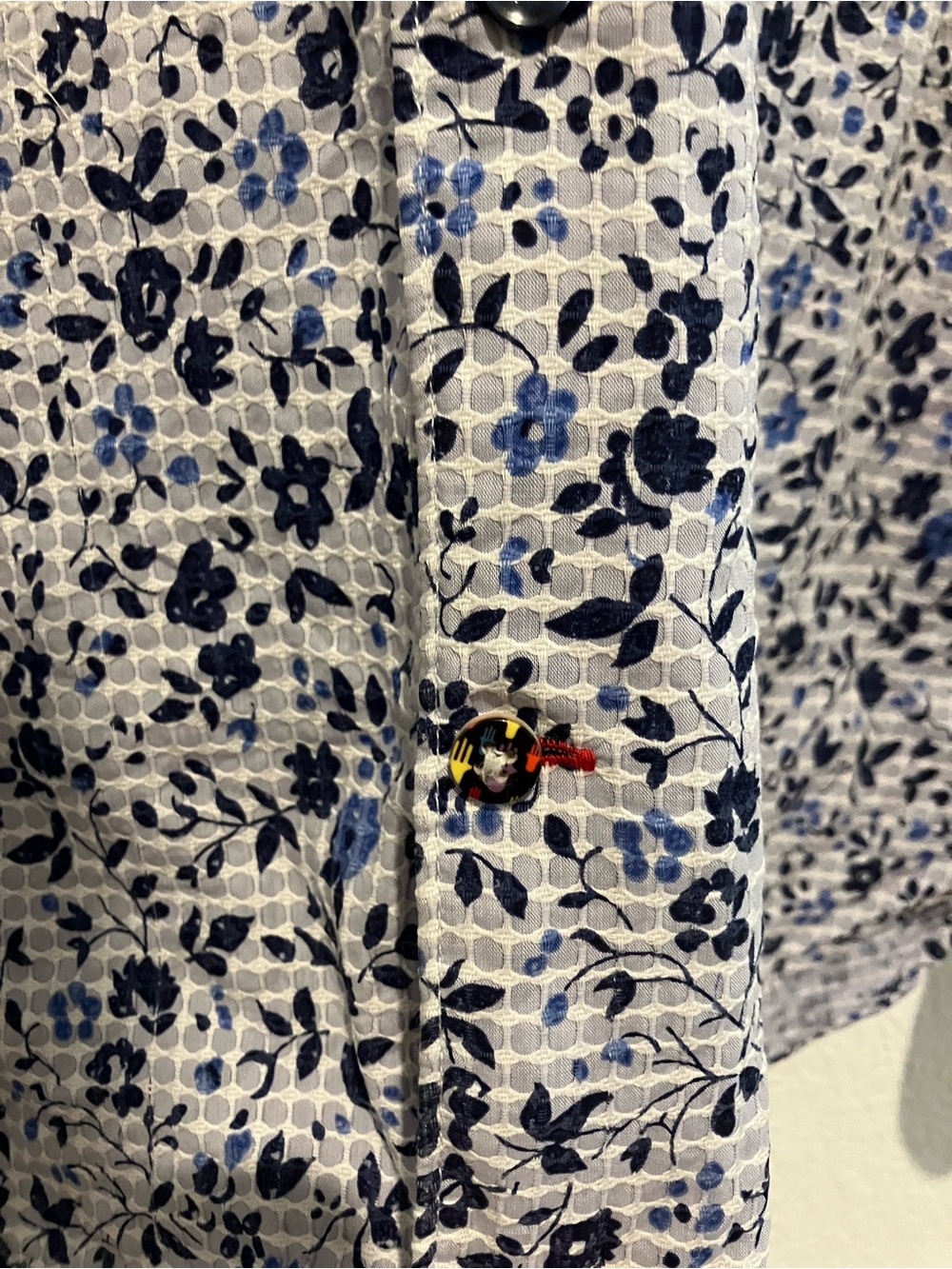 Men's Floral Button Down - Picture 4 of 5